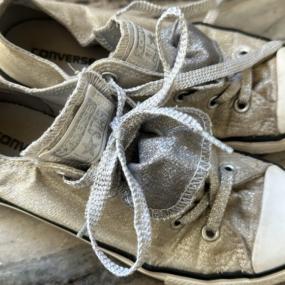 Metallic Silver Converse - Picture 7 of 9